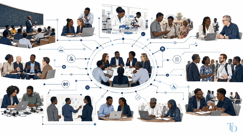 Founder discovery system routing early signals into observation, mentoring, referral and structured assessment pathways.